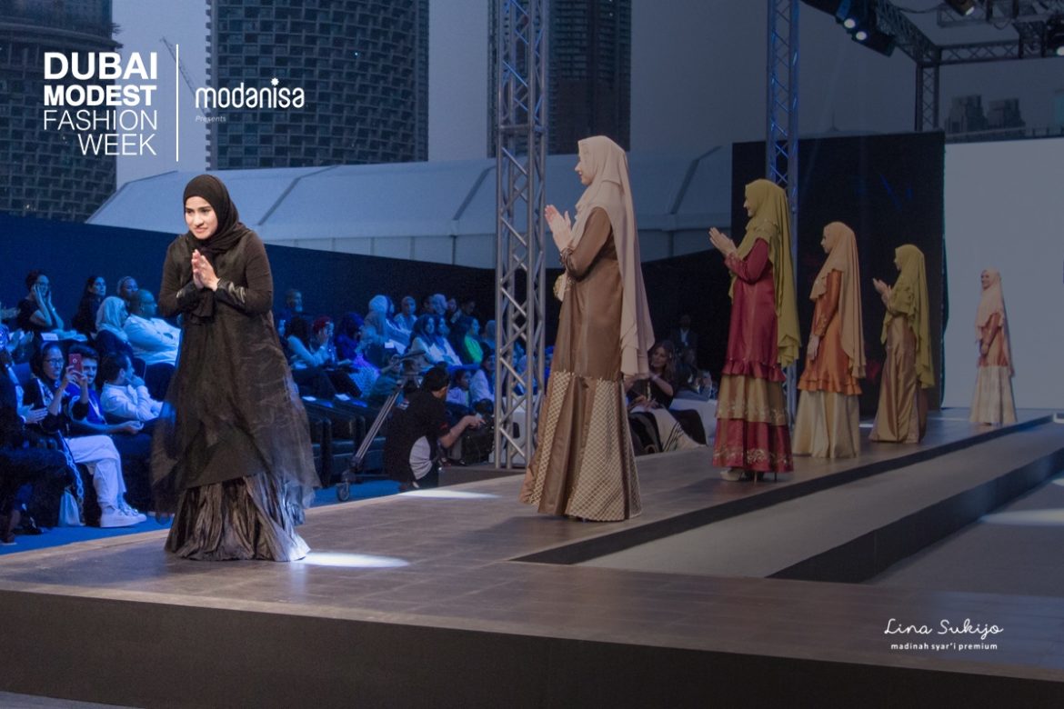 Madinah Syari Premium Lina Sukijo di Dubai Modest Fashion Week